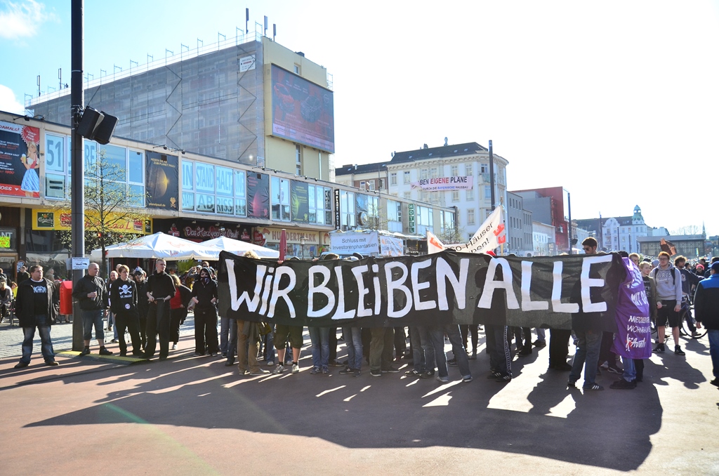 Foto: Jonas Walzberg Demonstration Esso-Häuser