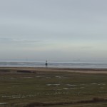 Blick vom Turm auf Nordbake und Fahrwasser