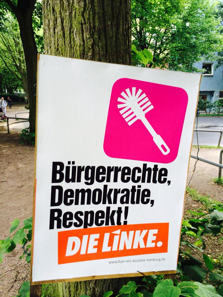 Wahlplakat Die Linke | Foto: Isabella David 
