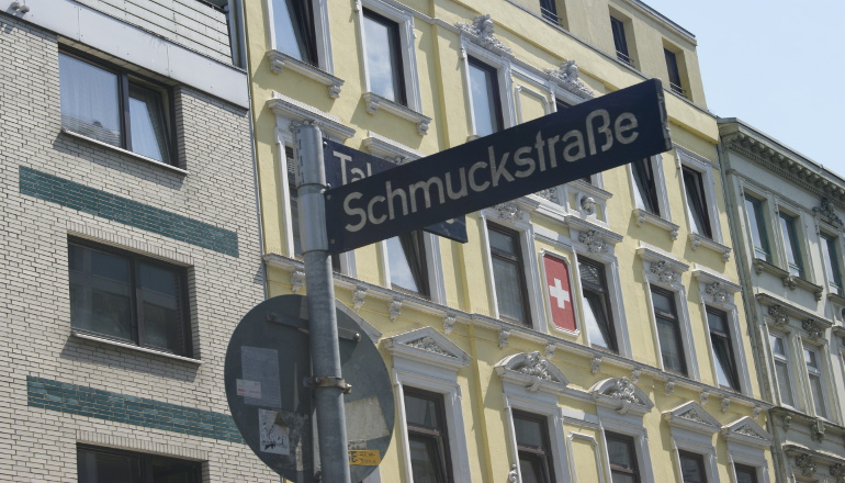 Straßenschild Schmuckstraße | Foto: Vanessa Kleinwächter