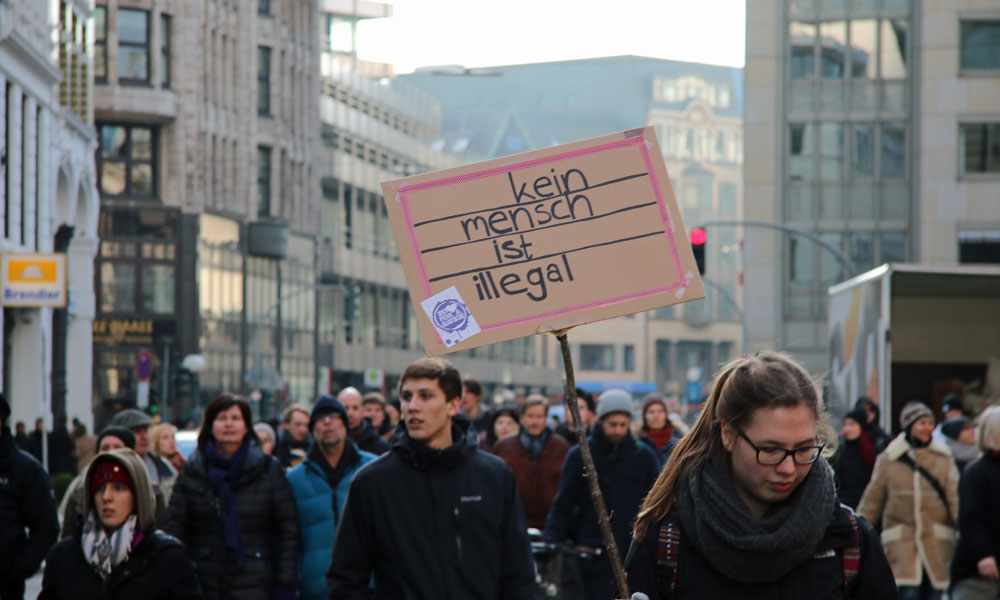 Recht auf Stadt Demo 31.1.2015, Foto: Henry Lührs