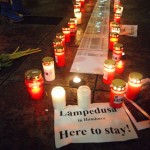 Haben die Flucht überlebt und hoffen auf eine Zukunft in Hamburg - die Gruppe "Lampedusa in Hamburg"