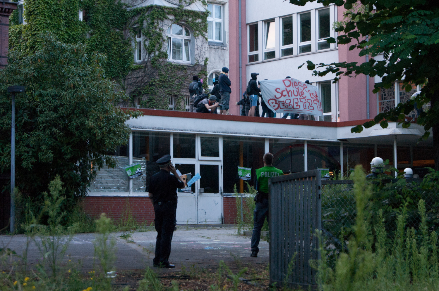 Besetzung Schule Münzviertel | Foto: Tobias Johanning