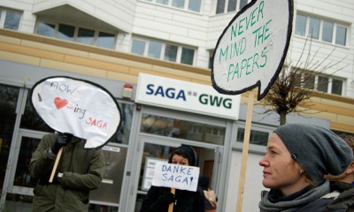 Protest gegen die Saga, 22.1.2015, Foto: Isabella David